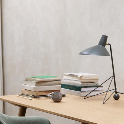 Svelte Noir Table Lamp | Matte Black Metal | 31cm Diameter
