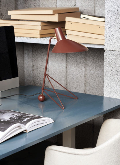 Svelte Noir Table Lamp | Matte Black Metal | 31cm Diameter