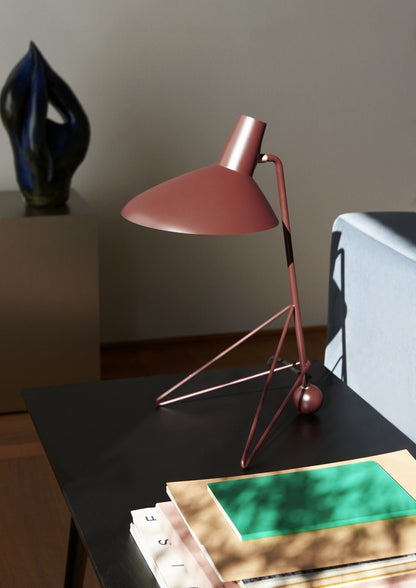 Svelte Noir Table Lamp | Matte Black Metal | 31cm Diameter
