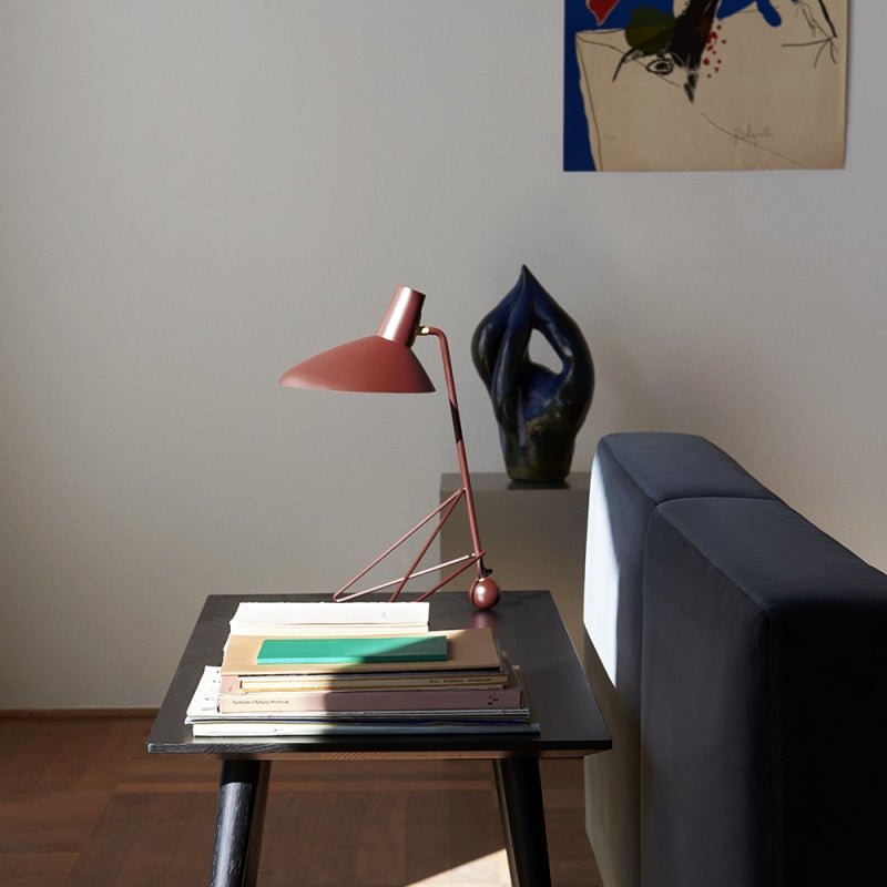 Svelte Noir Table Lamp | Matte Black Metal | 31cm Diameter
