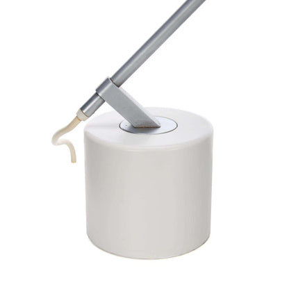 Minimalist Desk Lamp | White Aluminum Shade | Adjustable Steel Arm