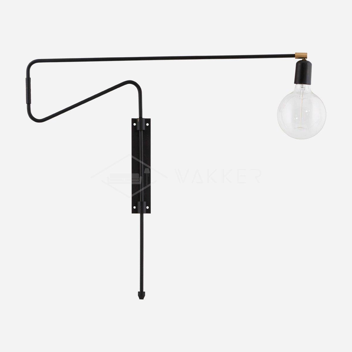 Swing Wall Lamp | Adjustable Brass & Metal | Set of 2