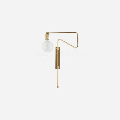 Swing Wall Lamp | Adjustable Brass & Metal | Set of 2