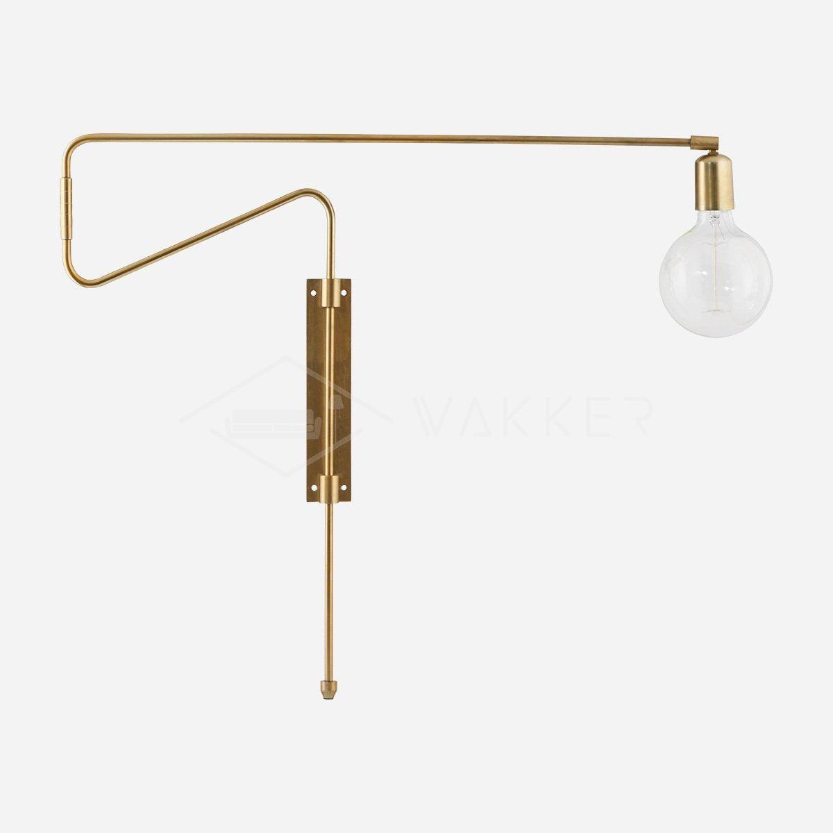 Swing Wall Lamp | Adjustable Brass & Metal | Set of 2
