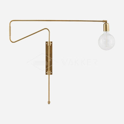 Swing Wall Lamp | Adjustable Brass & Metal | Set of 2
