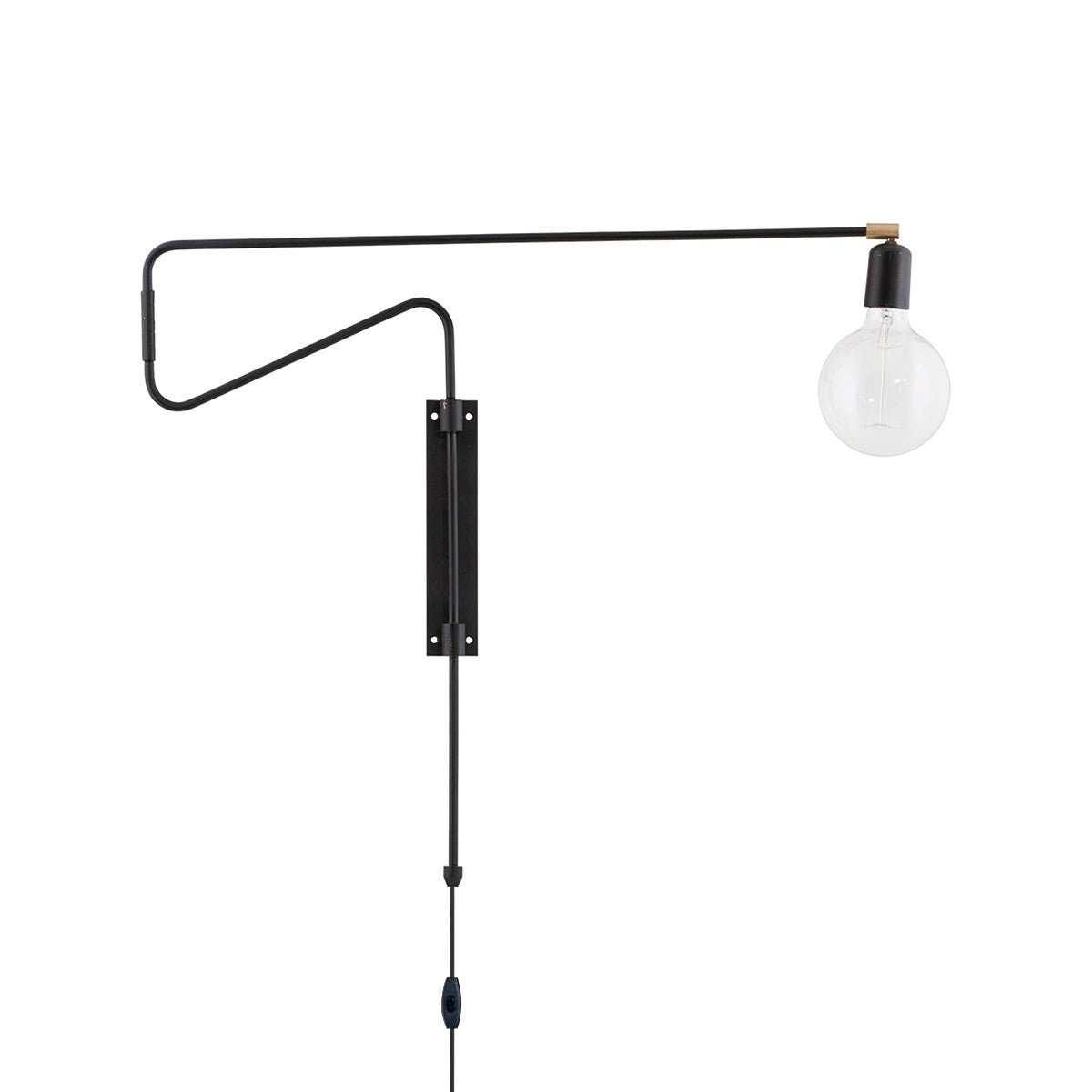 Swing Wall Lamp | Adjustable Brass & Metal | Set of 2