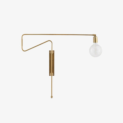 Swing Wall Lamp | Adjustable Brass & Metal | Set of 2