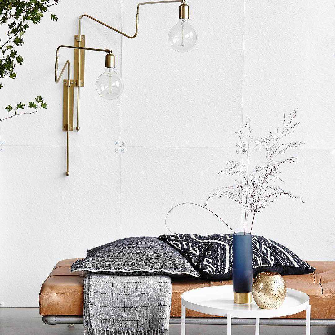Swing Wall Lamp | Adjustable Brass & Metal | Set of 2