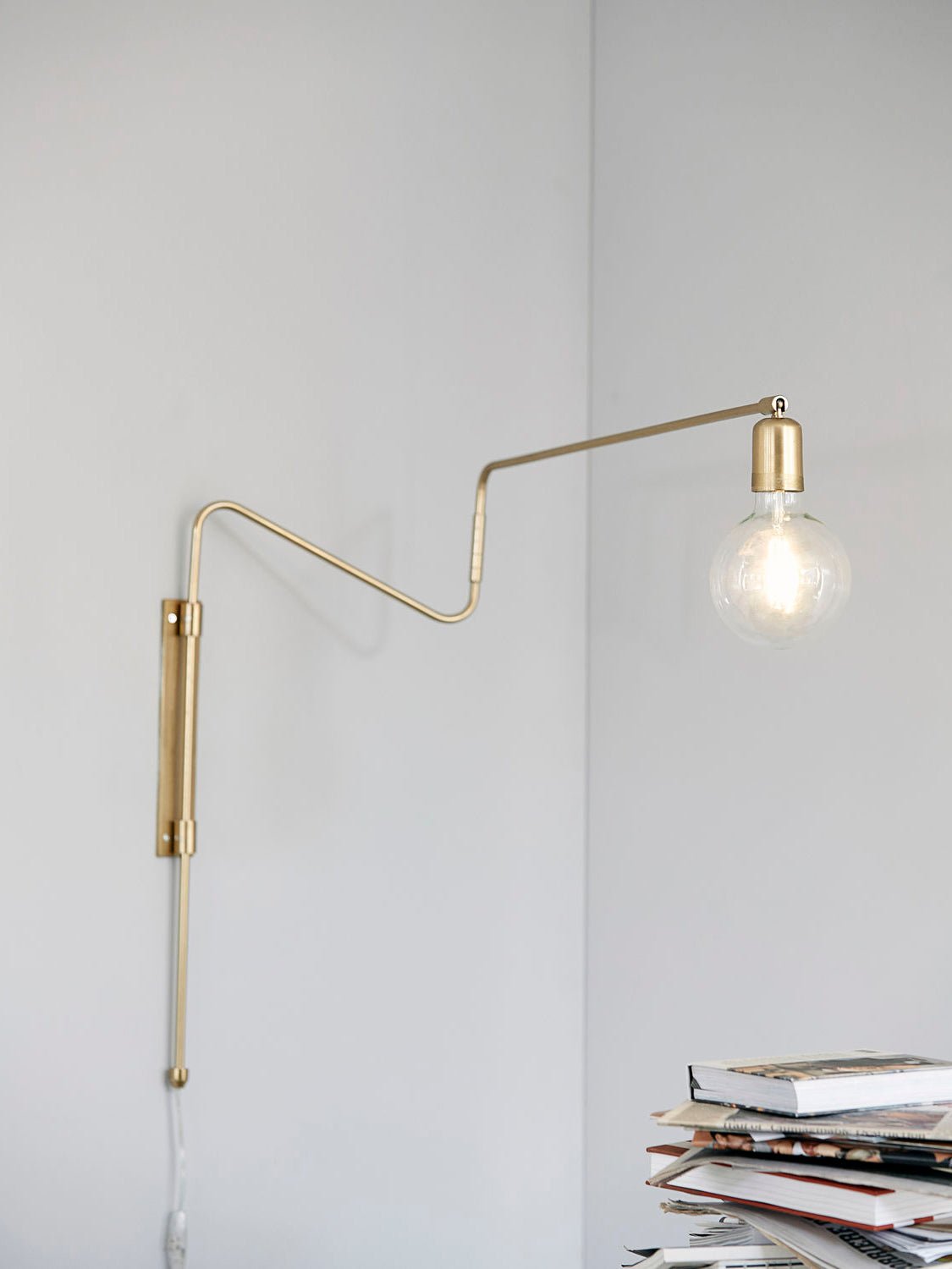 Swing Wall Lamp | Adjustable Brass & Metal | Set of 2