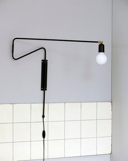 Swing Wall Lamp | Adjustable Brass & Metal | Set of 2