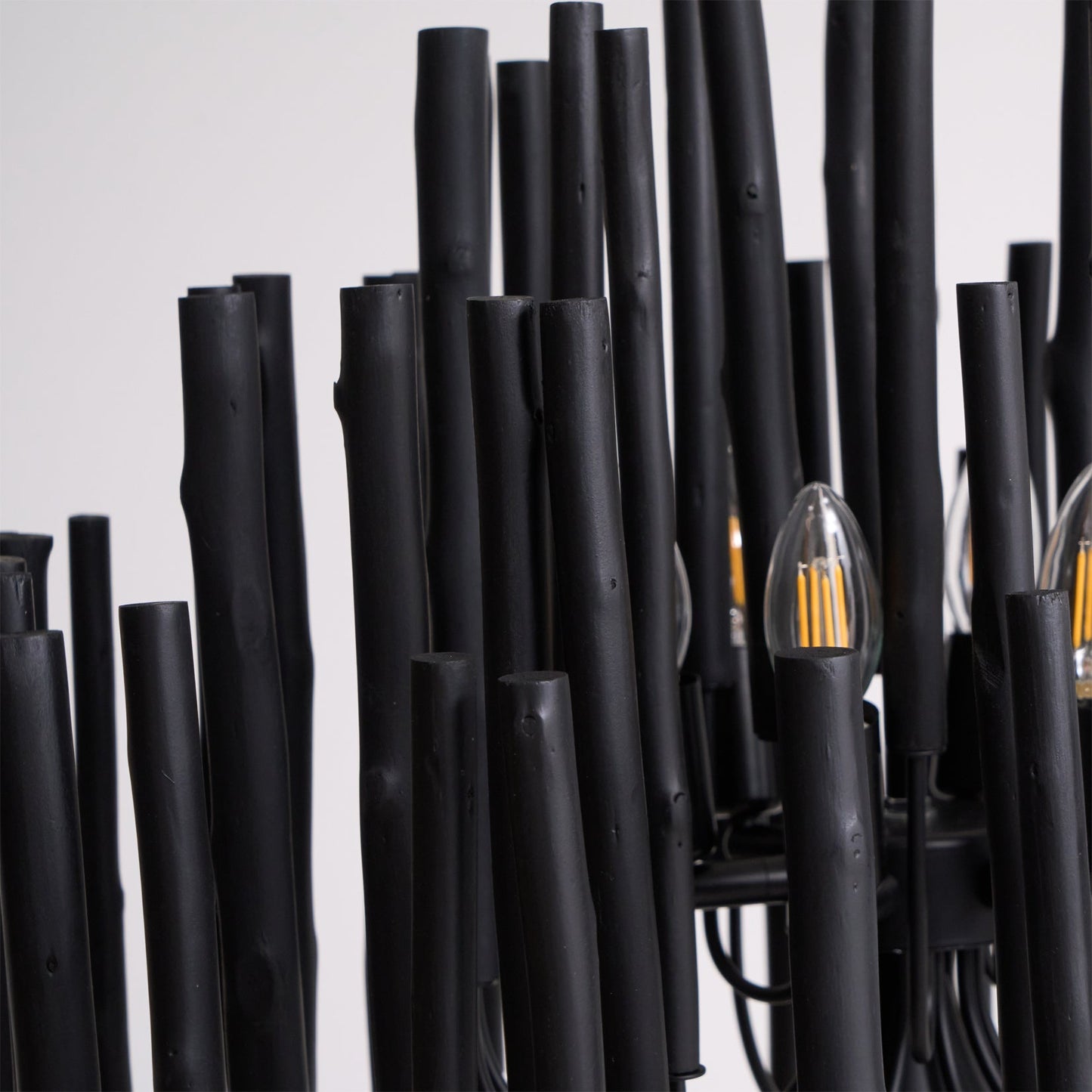 Swinton Chandelier | White Wood & Metal | Multiple Head Options