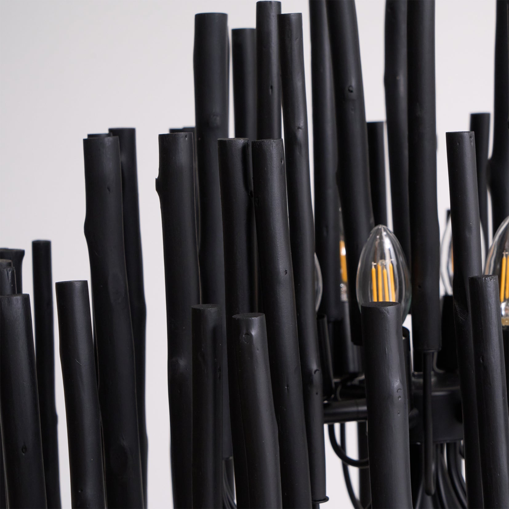 Swinton Chandelier | White Wood & Metal | Multiple Head Options