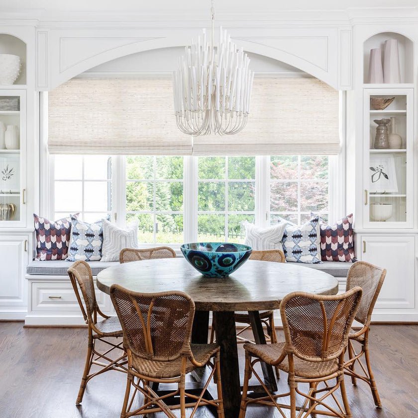Swinton Chandelier | White Wood & Metal | Multiple Head Options