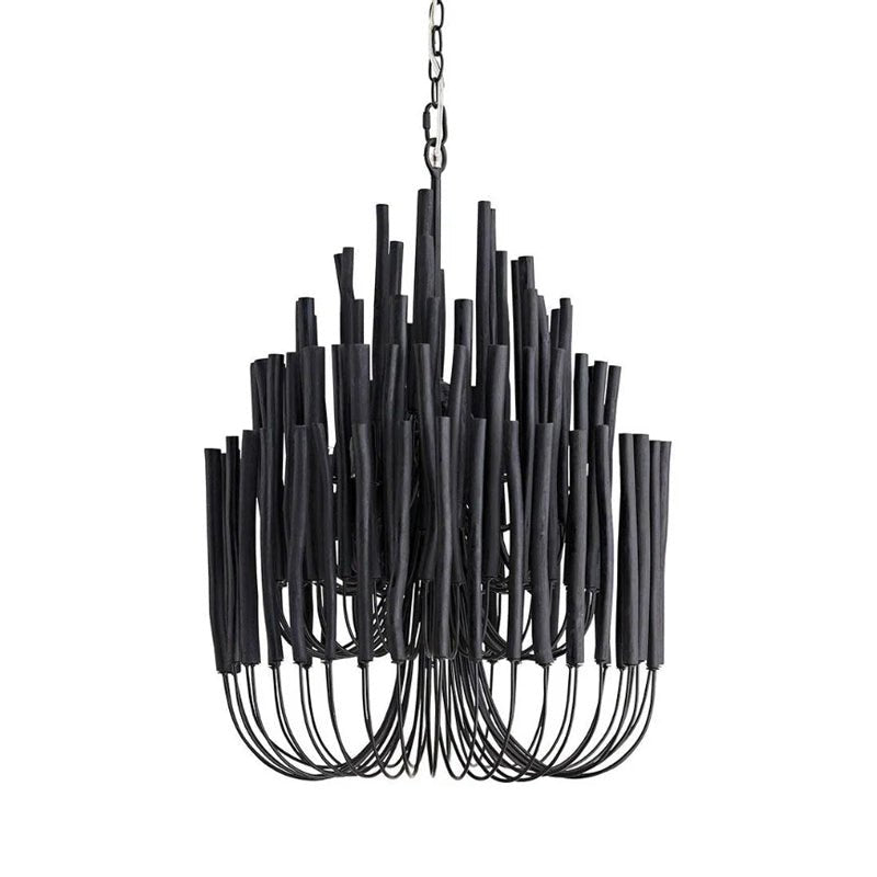 Swinton Chandelier | White Wood & Metal | Multiple Head Options