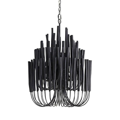 Swinton Chandelier | White Wood & Metal | Multiple Head Options