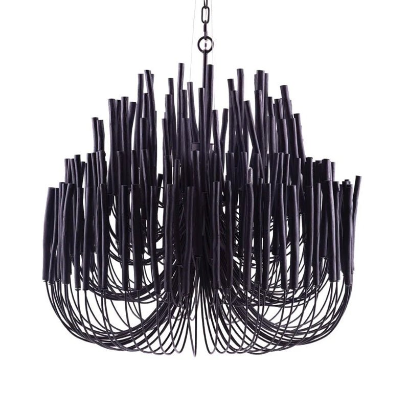 Swinton Chandelier | White Wood & Metal | Multiple Head Options