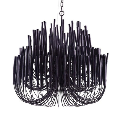 Swinton Chandelier | White Wood & Metal | Multiple Head Options