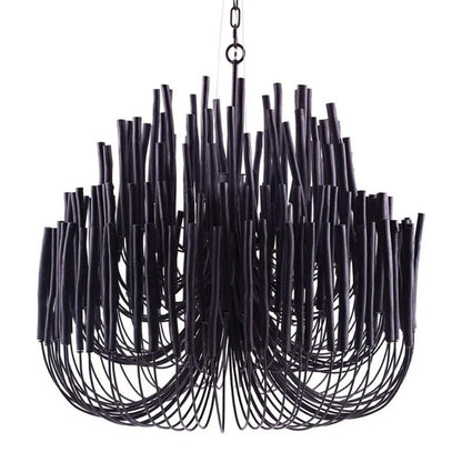 Swinton Chandelier | White Wood & Metal | Multiple Head Options