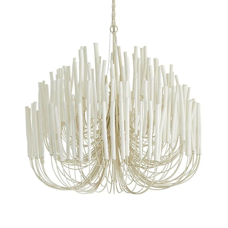 Swinton Chandelier | White Wood & Metal | Multiple Head Options