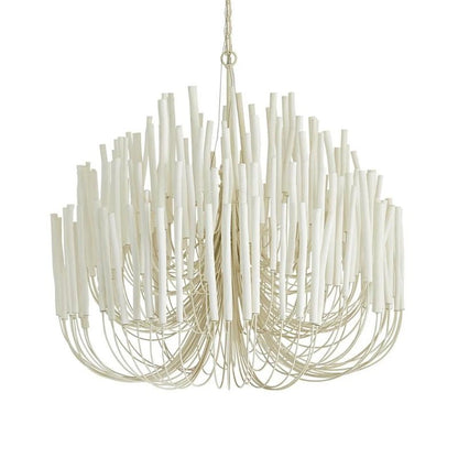 Swinton Chandelier | White Wood & Metal | Multiple Head Options