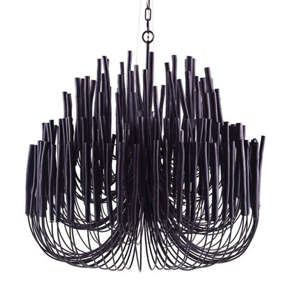 Swinton Chandelier | White Wood & Metal | Multiple Head Options