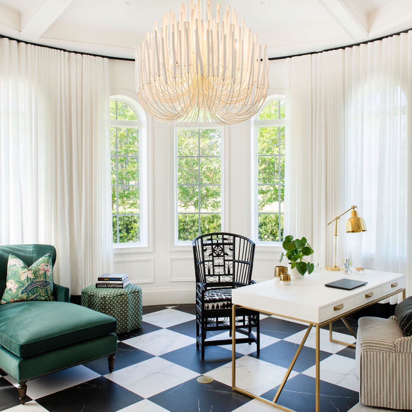 Swinton Chandelier | White Wood & Metal | Multiple Head Options
