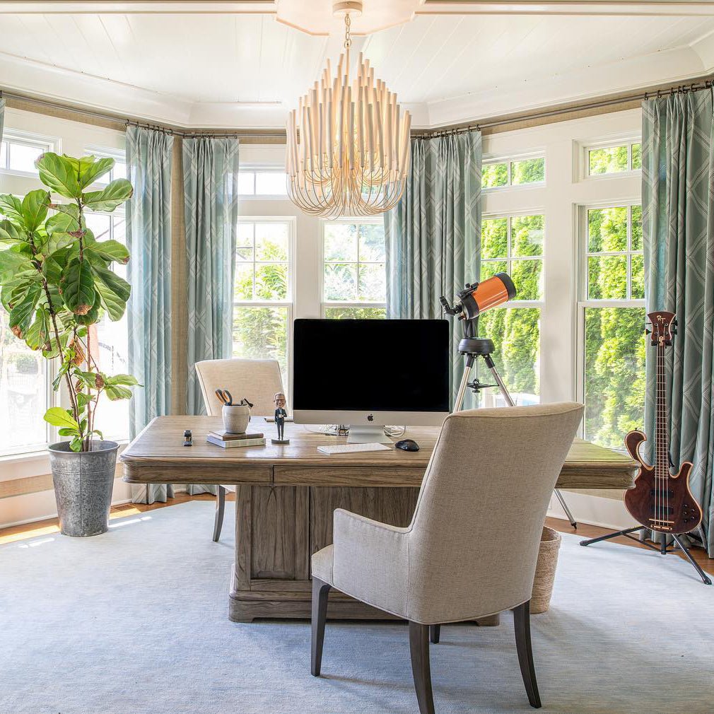 Swinton Chandelier | White Wood & Metal | Multiple Head Options