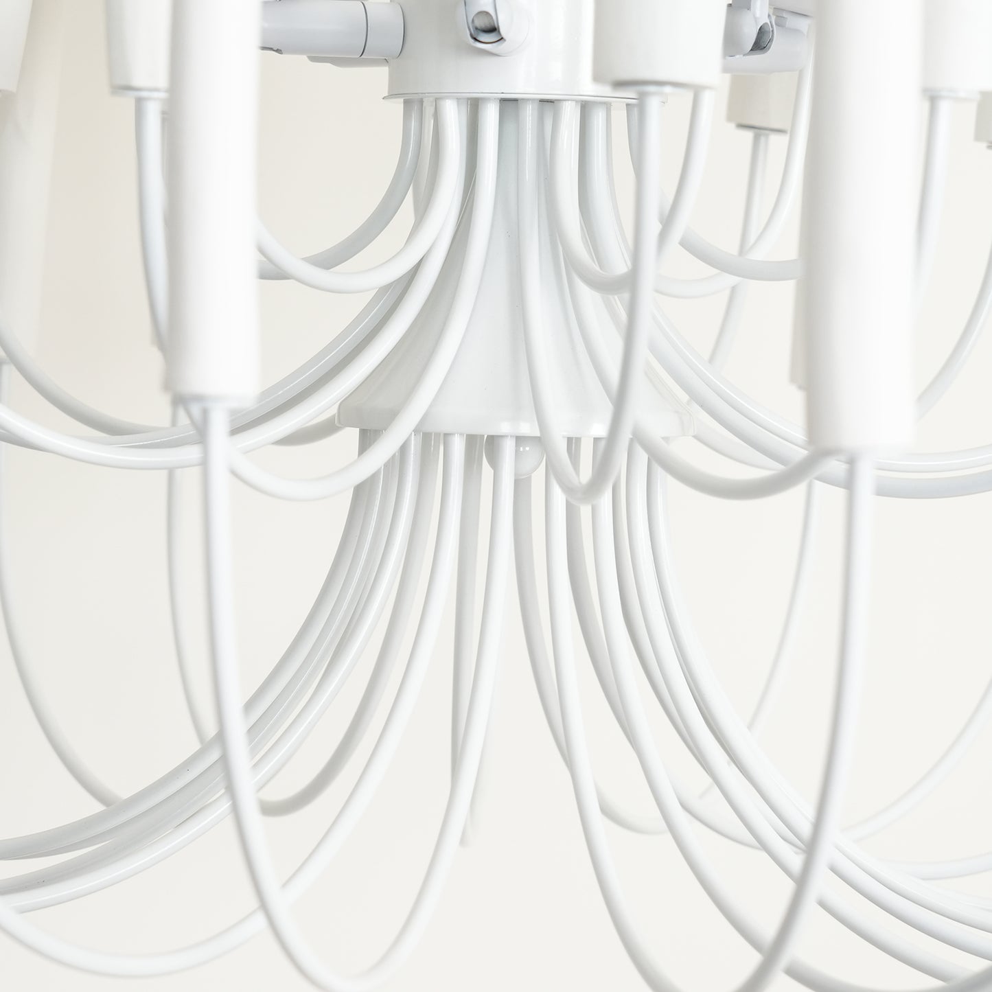 Swinton Chandelier | White Wood & Metal | Multiple Head Options