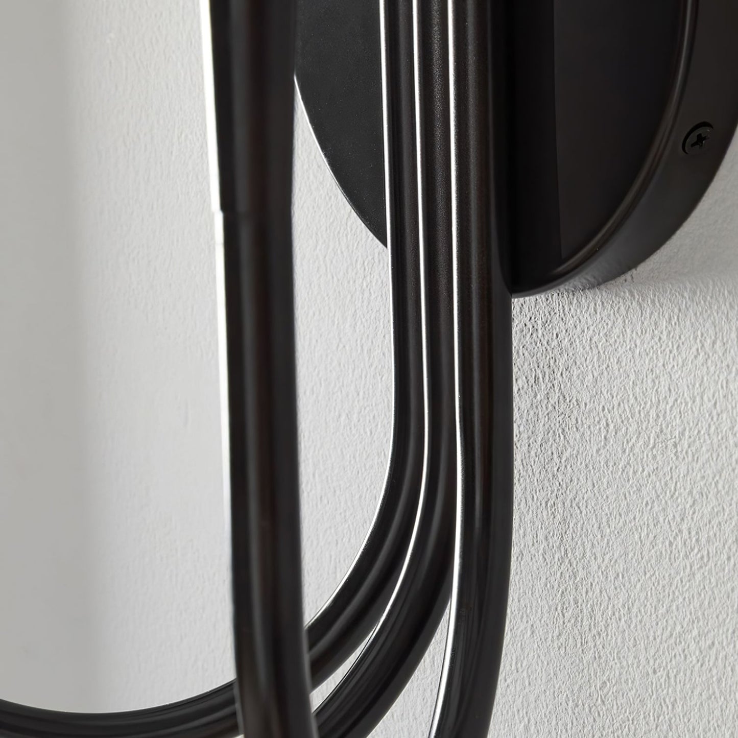 Swoop Arm Wall Lamp | Metal & Glass | Copper or Black Finish