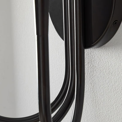 Swoop Arm Wall Lamp | Metal & Glass | Copper or Black Finish