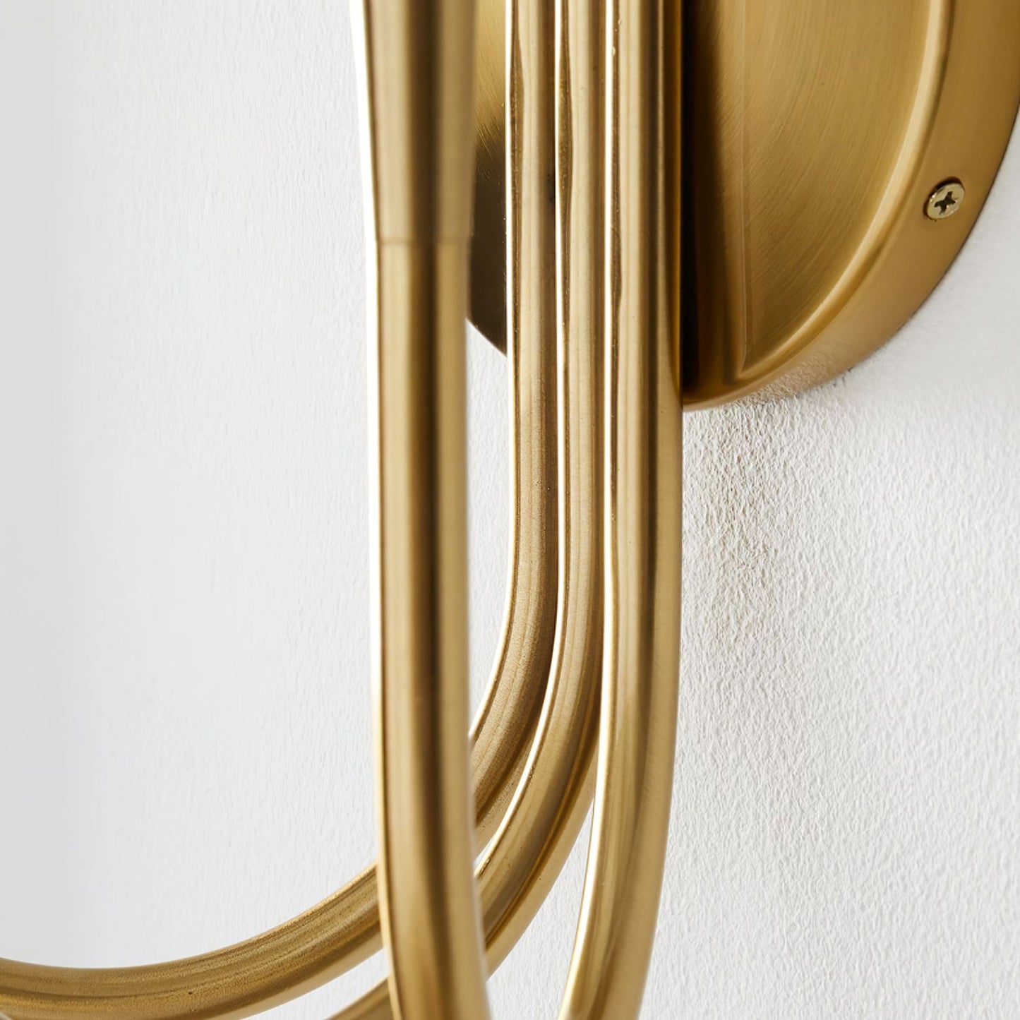 Swoop Arm Wall Lamp | Metal & Glass | Copper or Black Finish