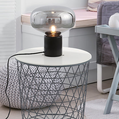 Sylvaine Table Lamp | Frosted Glass & Black Marble | 23cm or 32cm