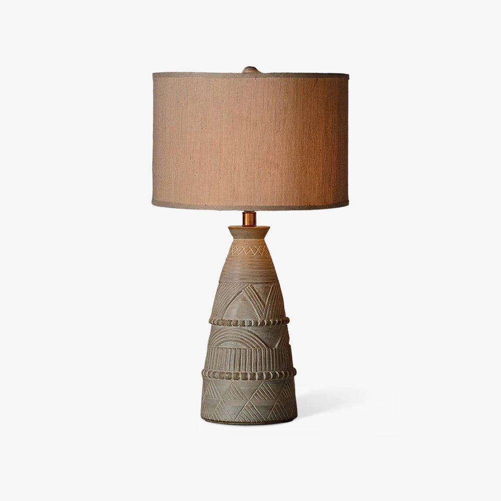 Sylvan Grace Table Lamp | Wood & Cloth | Beige