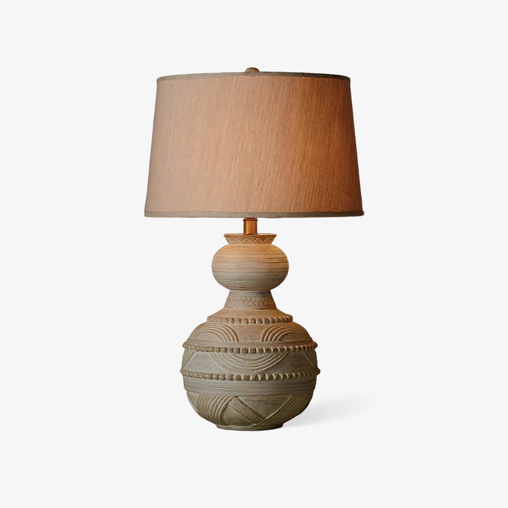 Sylvan Grace Table Lamp | Wood & Cloth | Beige