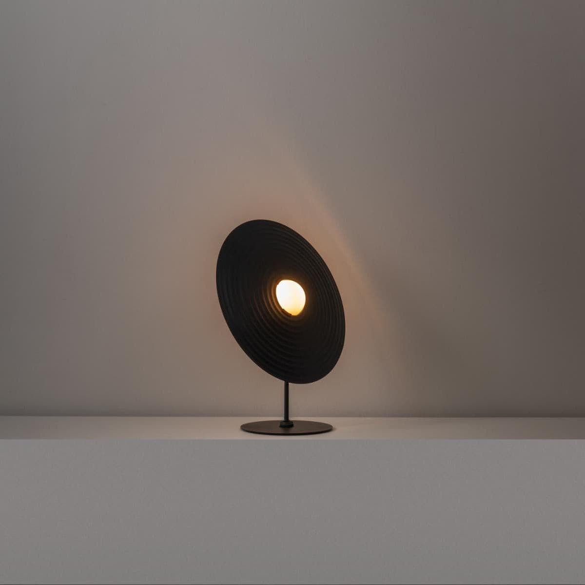 Symphony Table Lamp | Adjustable Rotating Shade | Red, Black, White