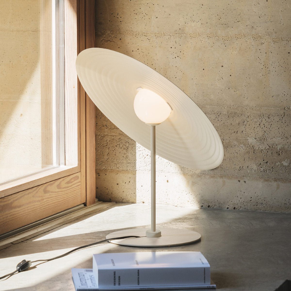 Symphony Table Lamp | Adjustable Rotating Shade | Red, Black, White