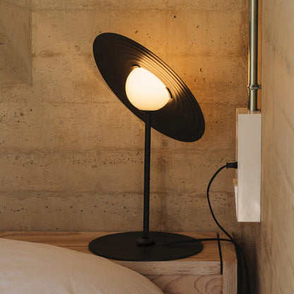 Symphony Table Lamp | Adjustable Rotating Shade | Red, Black, White