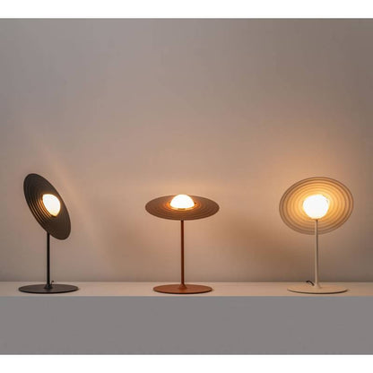 Symphony Table Lamp | Adjustable Rotating Shade | Red, Black, White