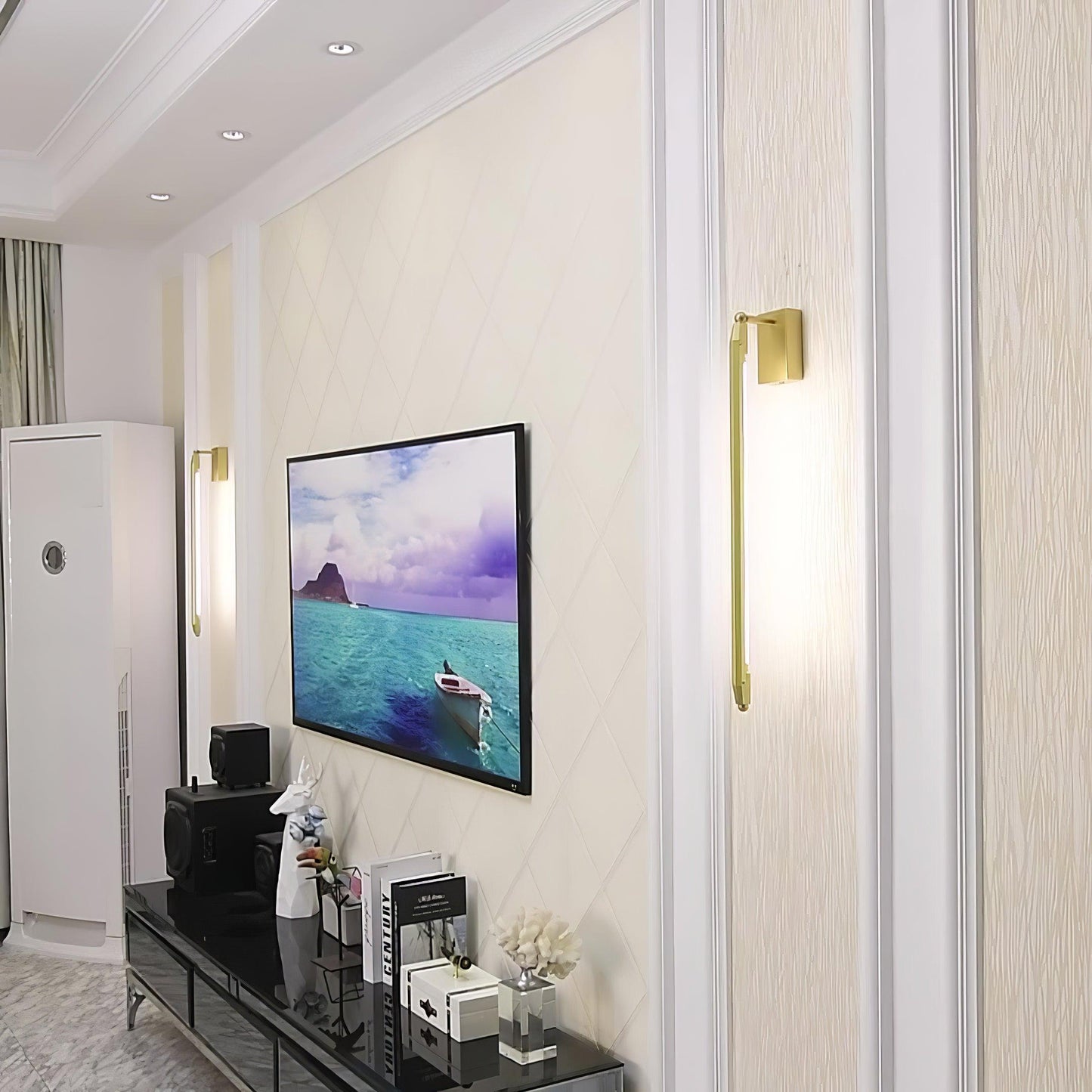 T Tube Wall Light | Iron & Metal | Gold Finish