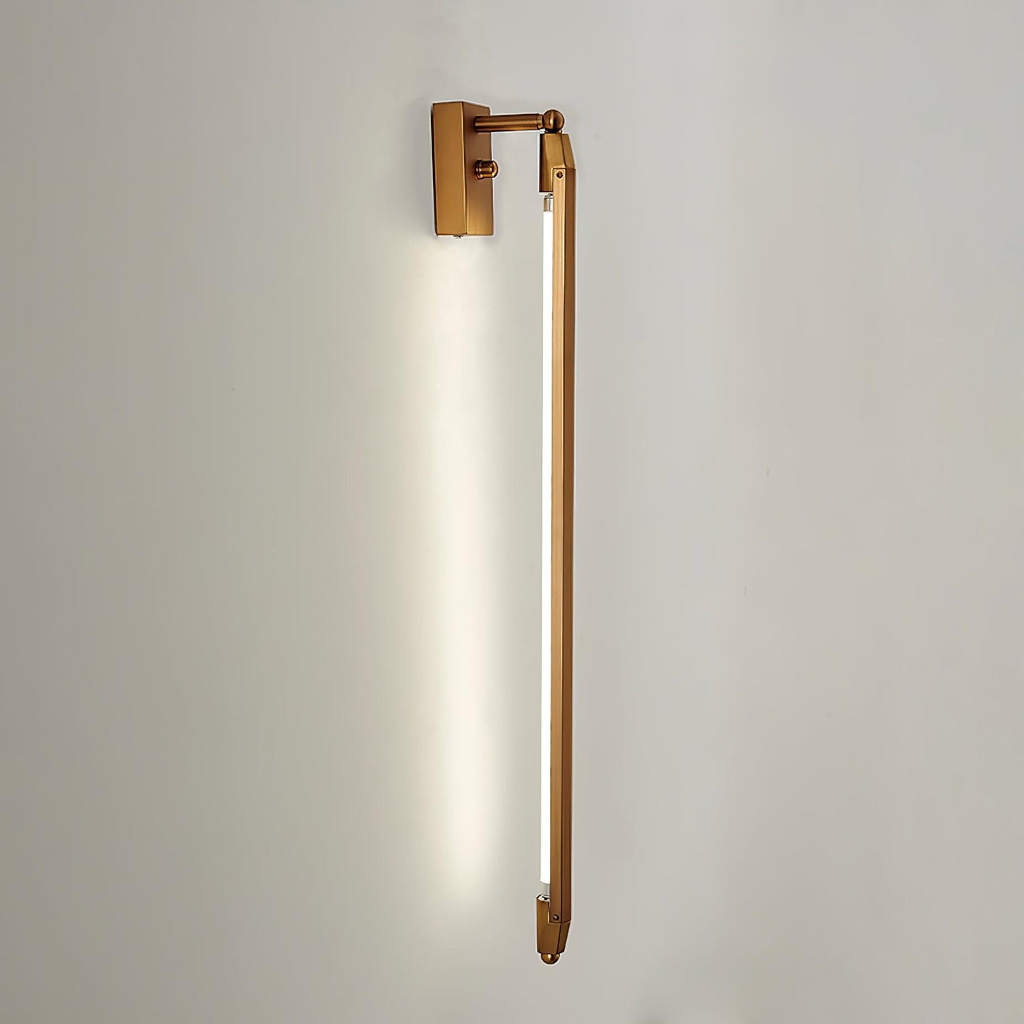 T Tube Wall Light | Iron & Metal | Gold Finish