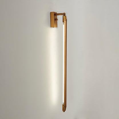 T Tube Wall Light | Iron & Metal | Gold Finish