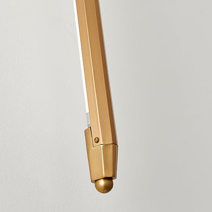 T Tube Wall Light | Iron & Metal | Gold Finish