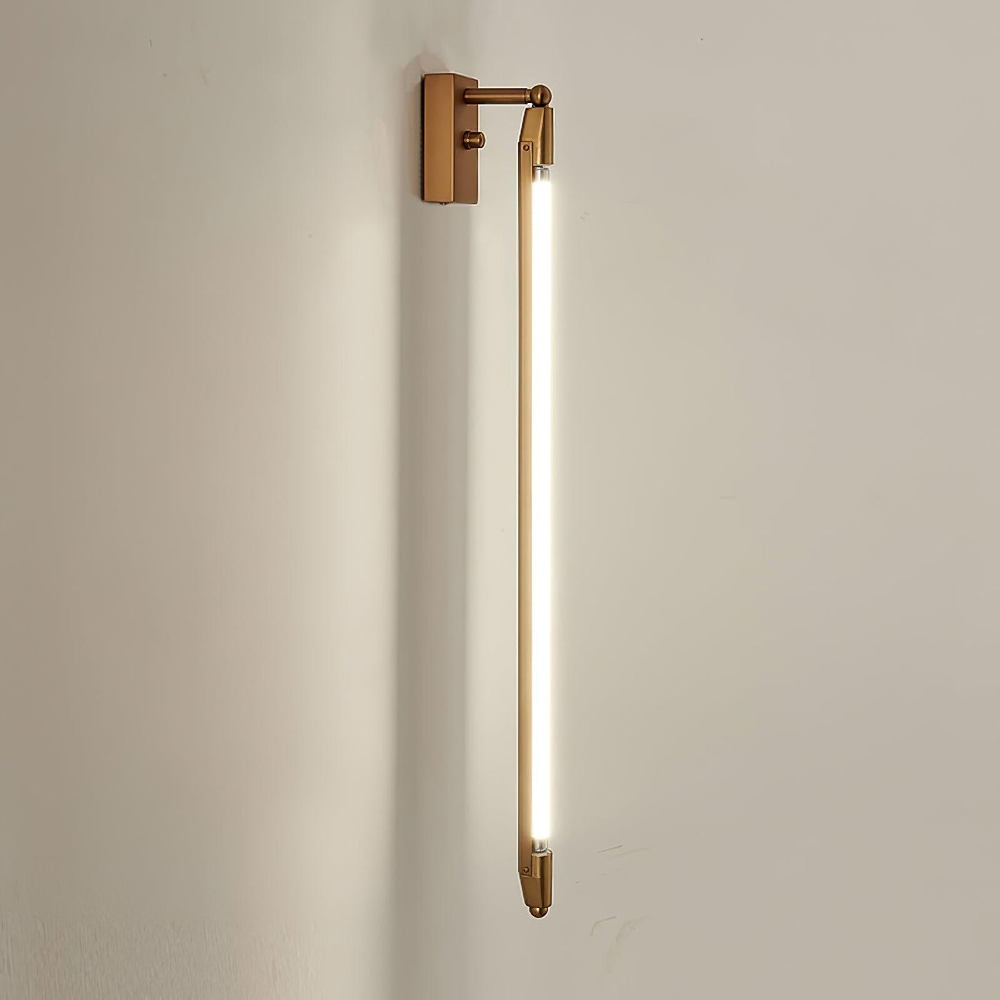 T Tube Wall Light | Iron & Metal | Gold Finish