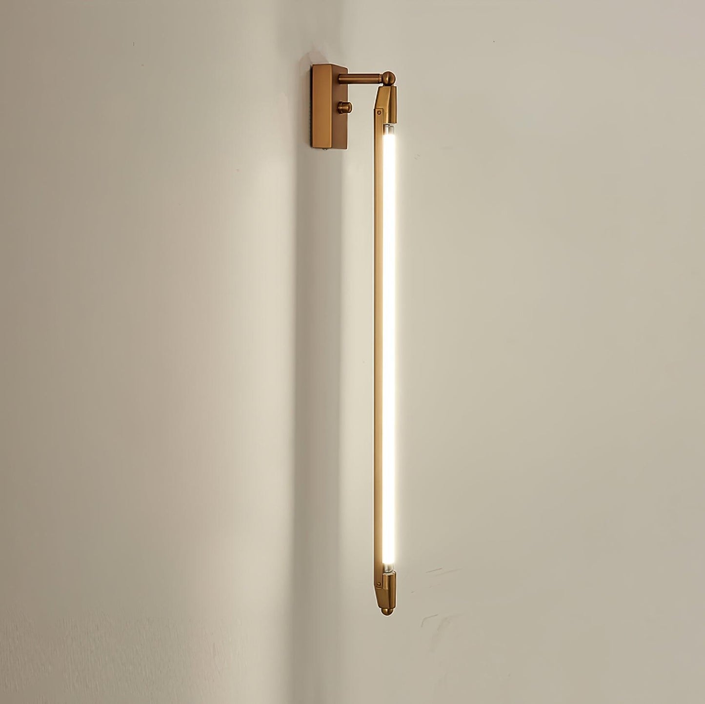 T Tube Wall Light | Iron & Metal | Gold Finish