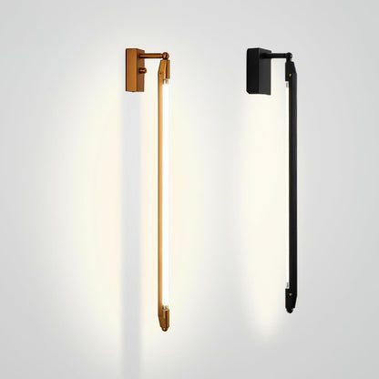T Tube Wall Light | Iron & Metal | Gold Finish