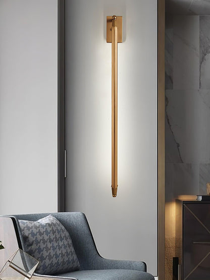 T Tube Wall Light | Iron & Metal | Gold Finish