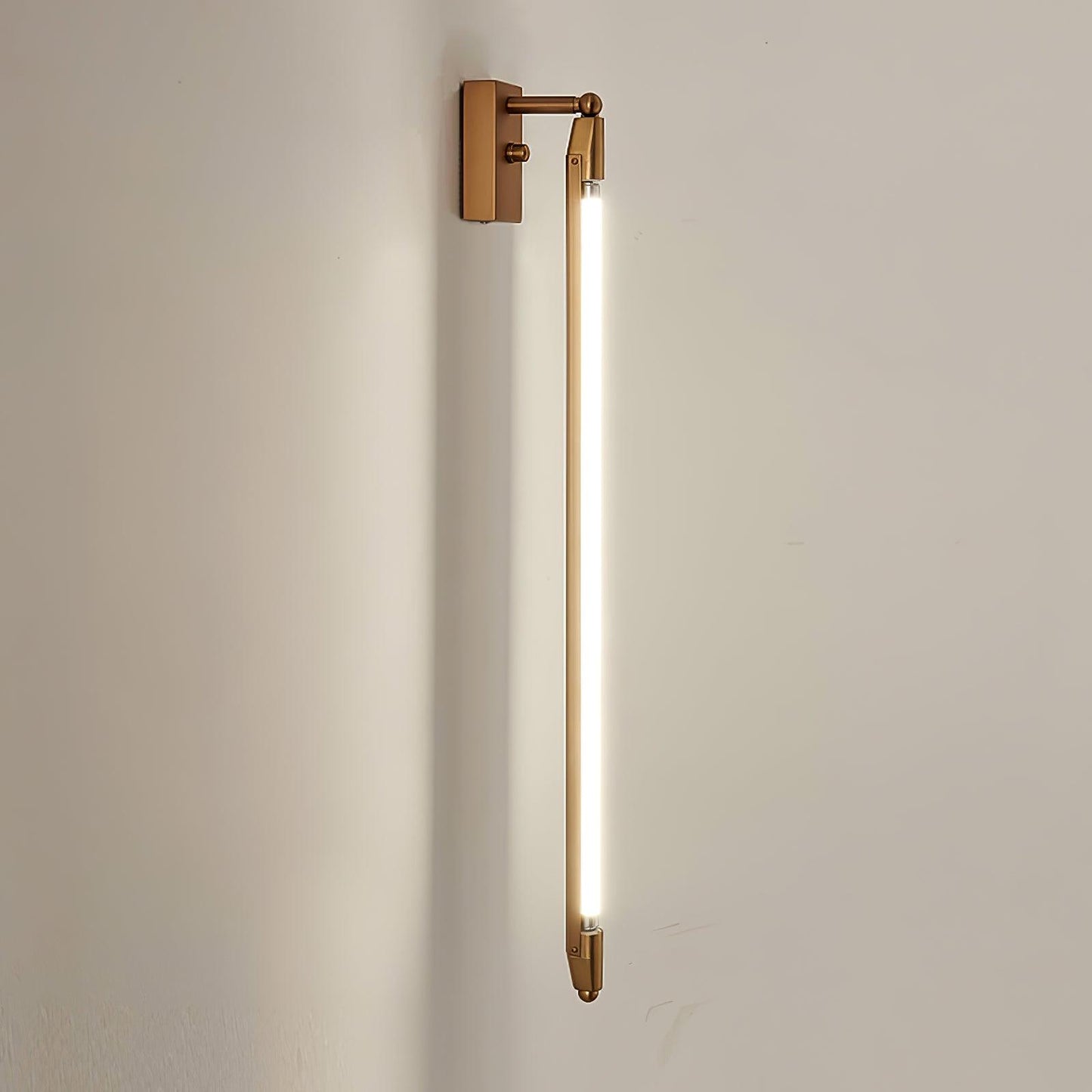 T Tube Wall Light | Iron & Metal | Gold Finish