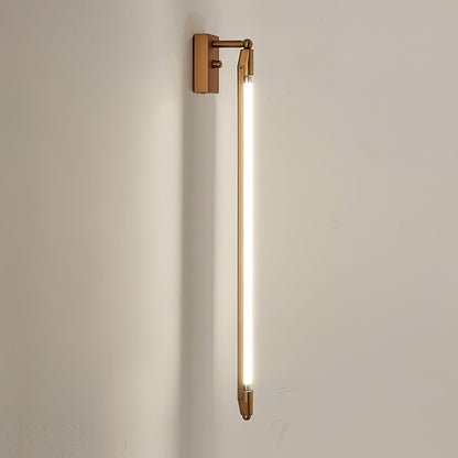 T Tube Wall Light | Iron & Metal | Gold Finish