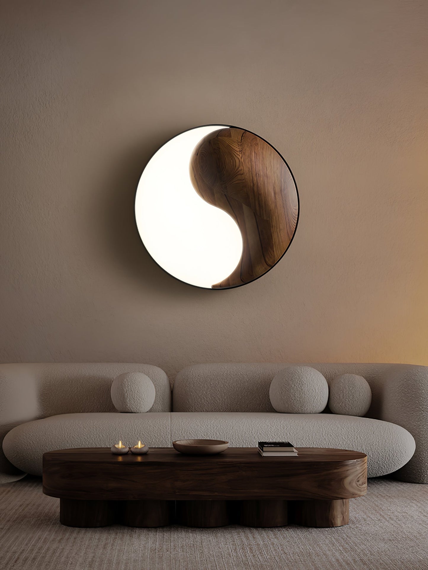 Taiyi Balance Ceiling Light | Wood & Metal | 65cm Diameter