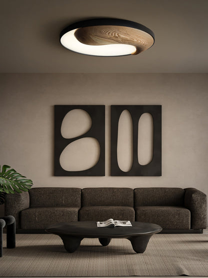 Taiyi Balance Ceiling Light | Wood & Metal | 65cm Diameter